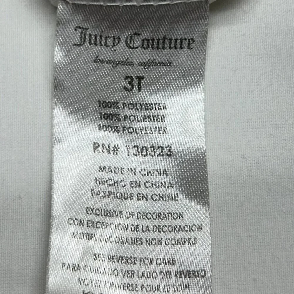 Juicy Couture Girls Dress 3T Floral Crochet